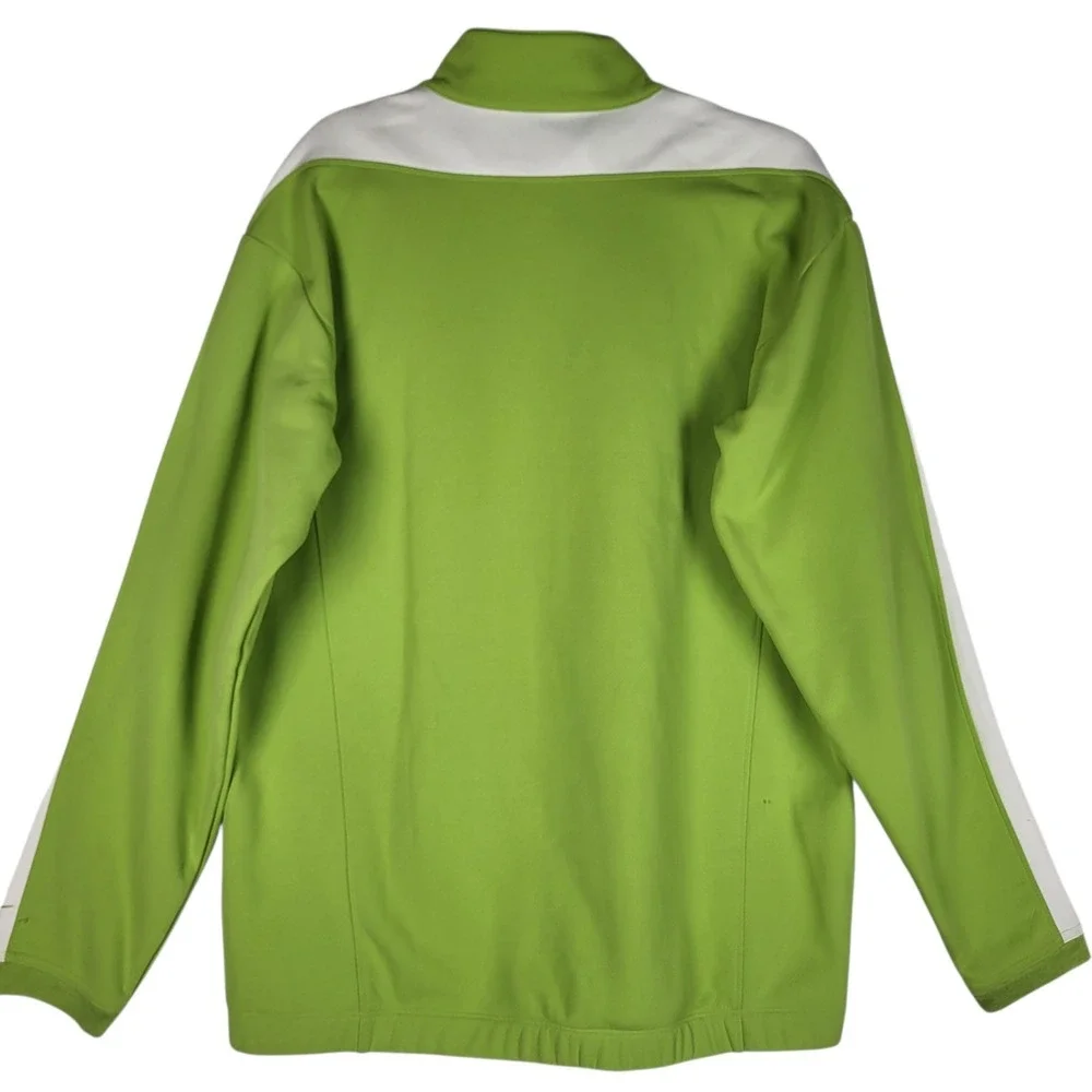 Nike Golf Nike Fit Therma Sweatshirt‎ Men's Large Green White Quarter Zip